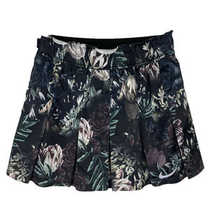 Nike Dark Floral Pleated Club Tennis Skirt Skort XS